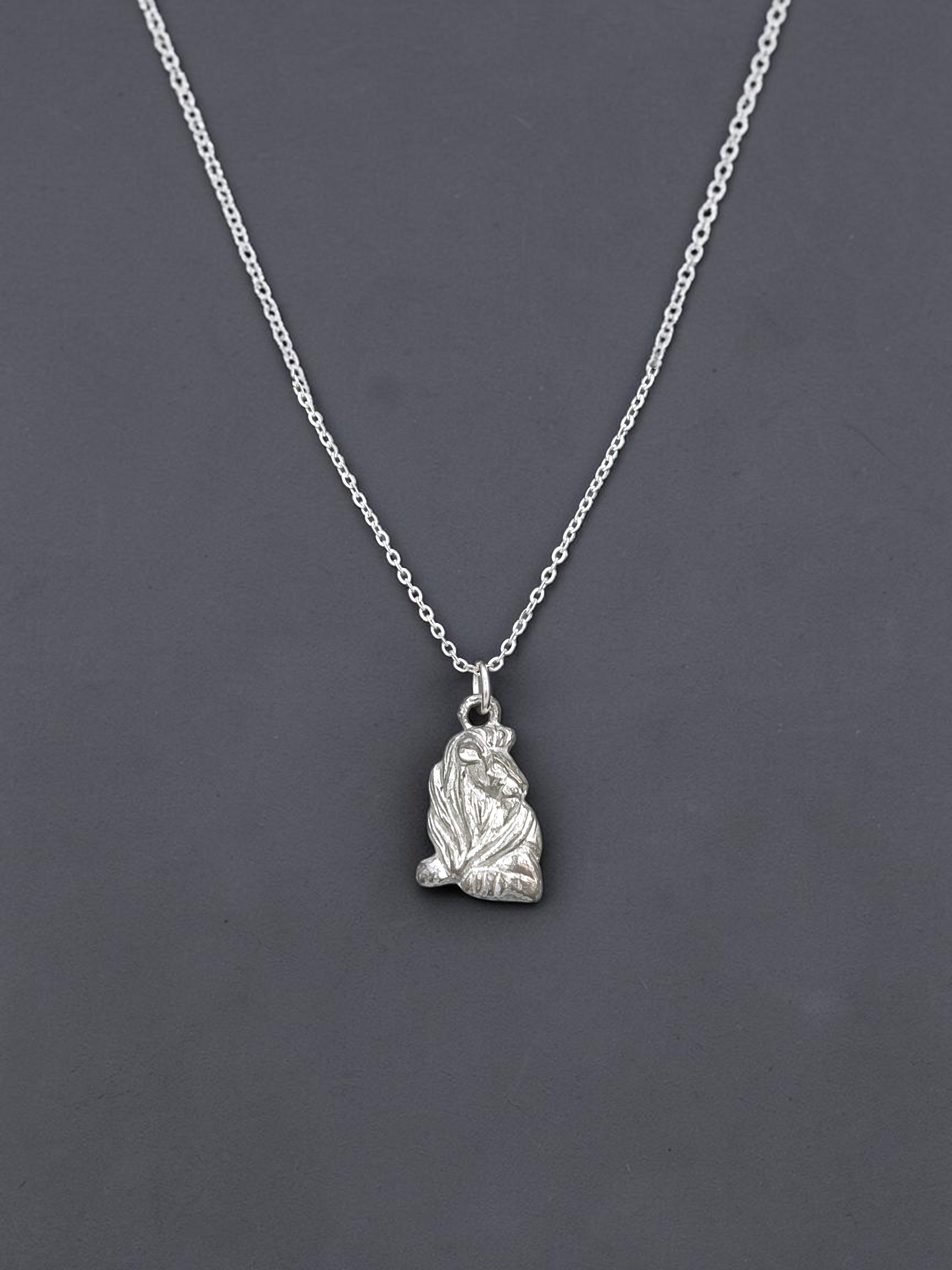 Silver Lion Pewter Charm Pendant | Travel Charm