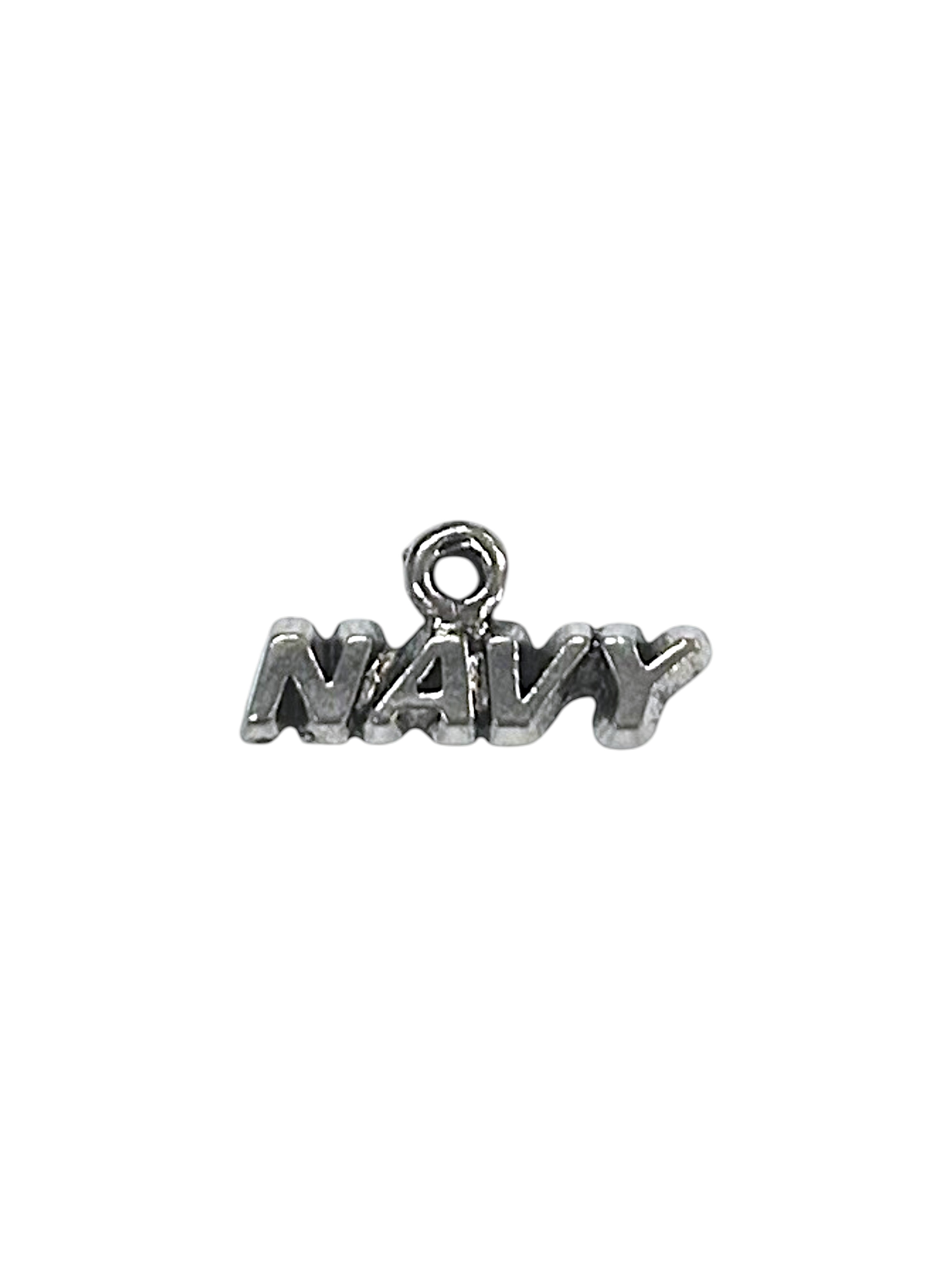 Silver Navy Pewter Charm Pendant | Travel Charm