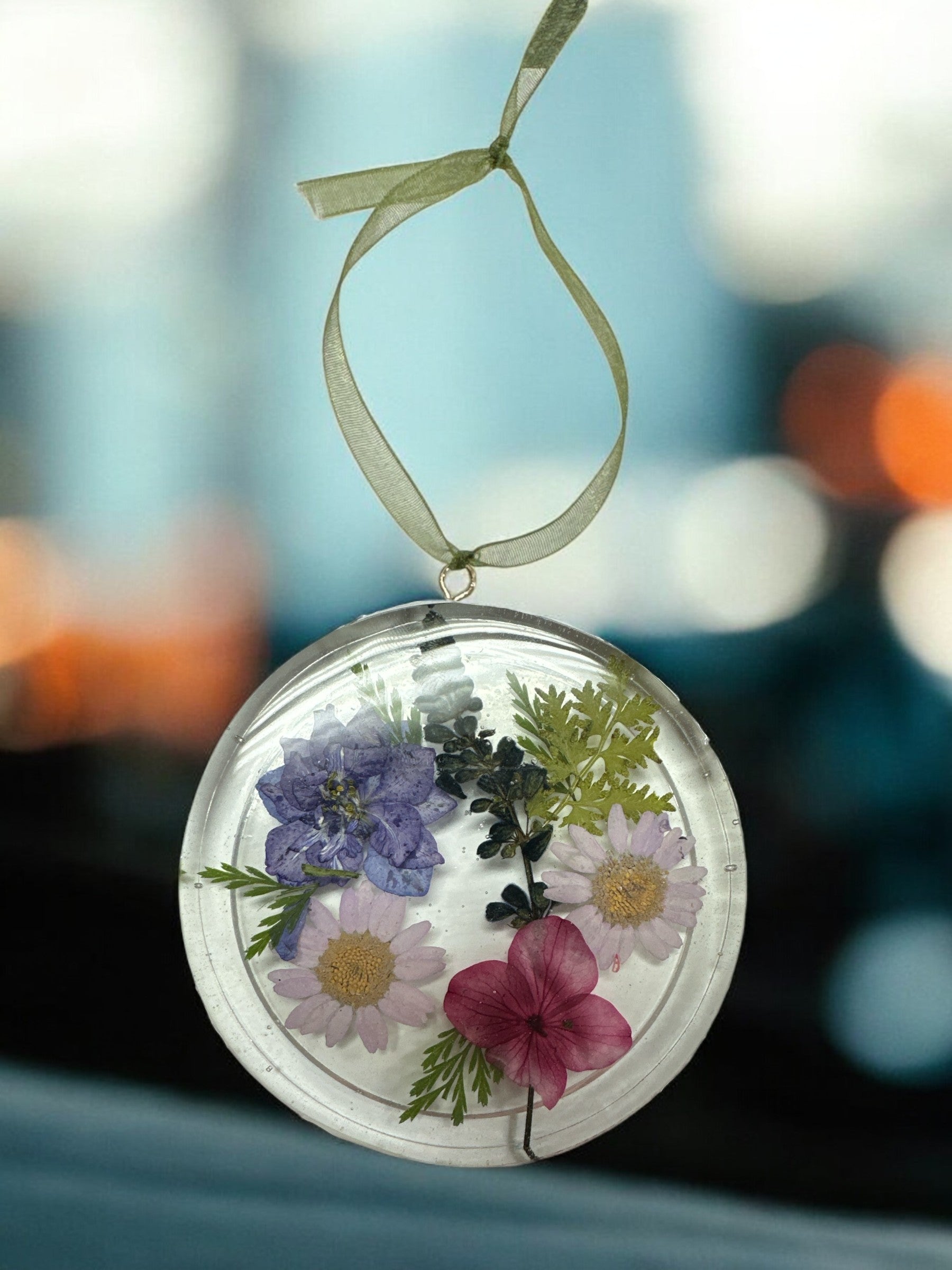 Handmade Pressed Flower Resin Sun Catcher | Michelle Marie Boutique