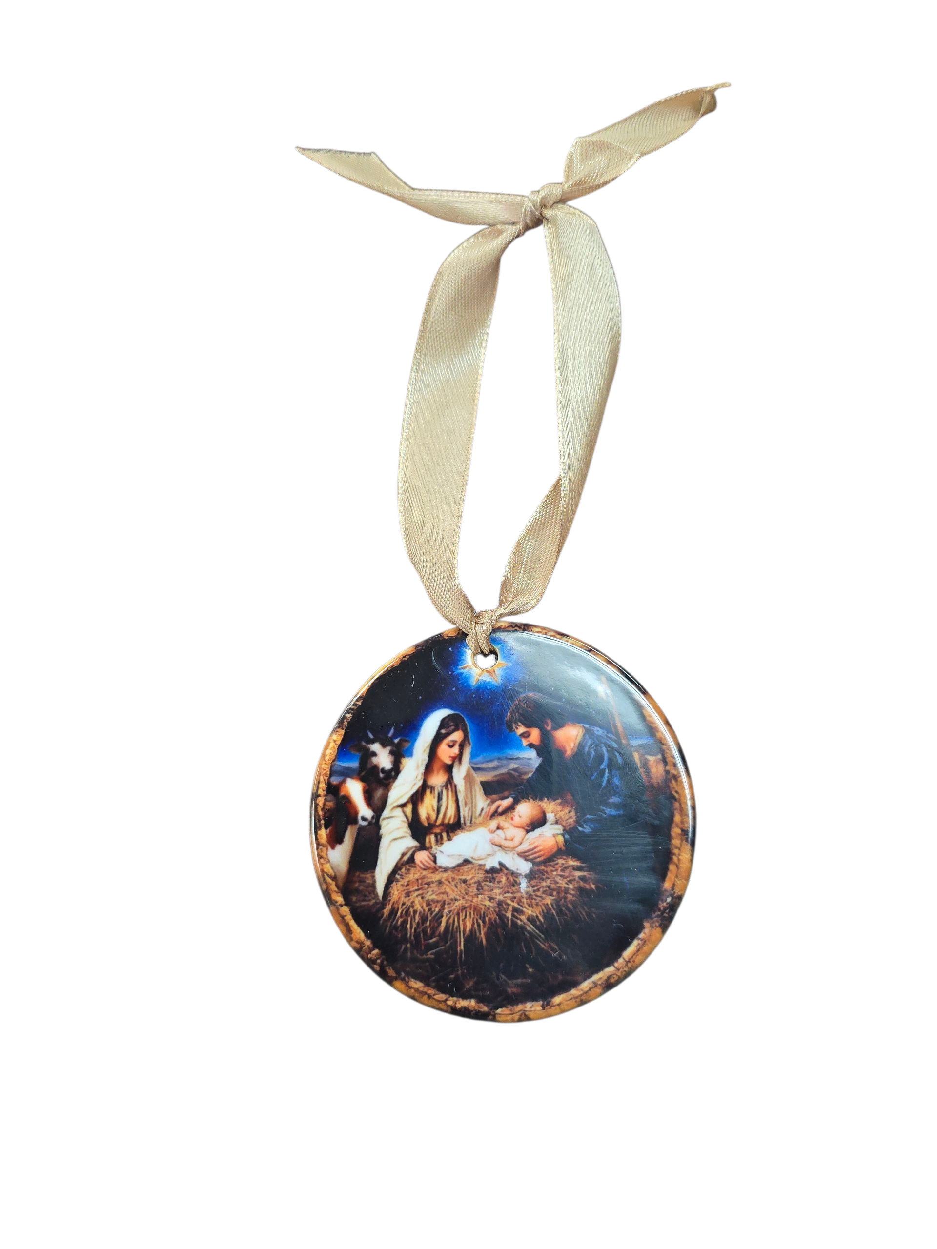 Nativity Ornament Gift | Religious Christmas Keepsake & Decor | Personalized