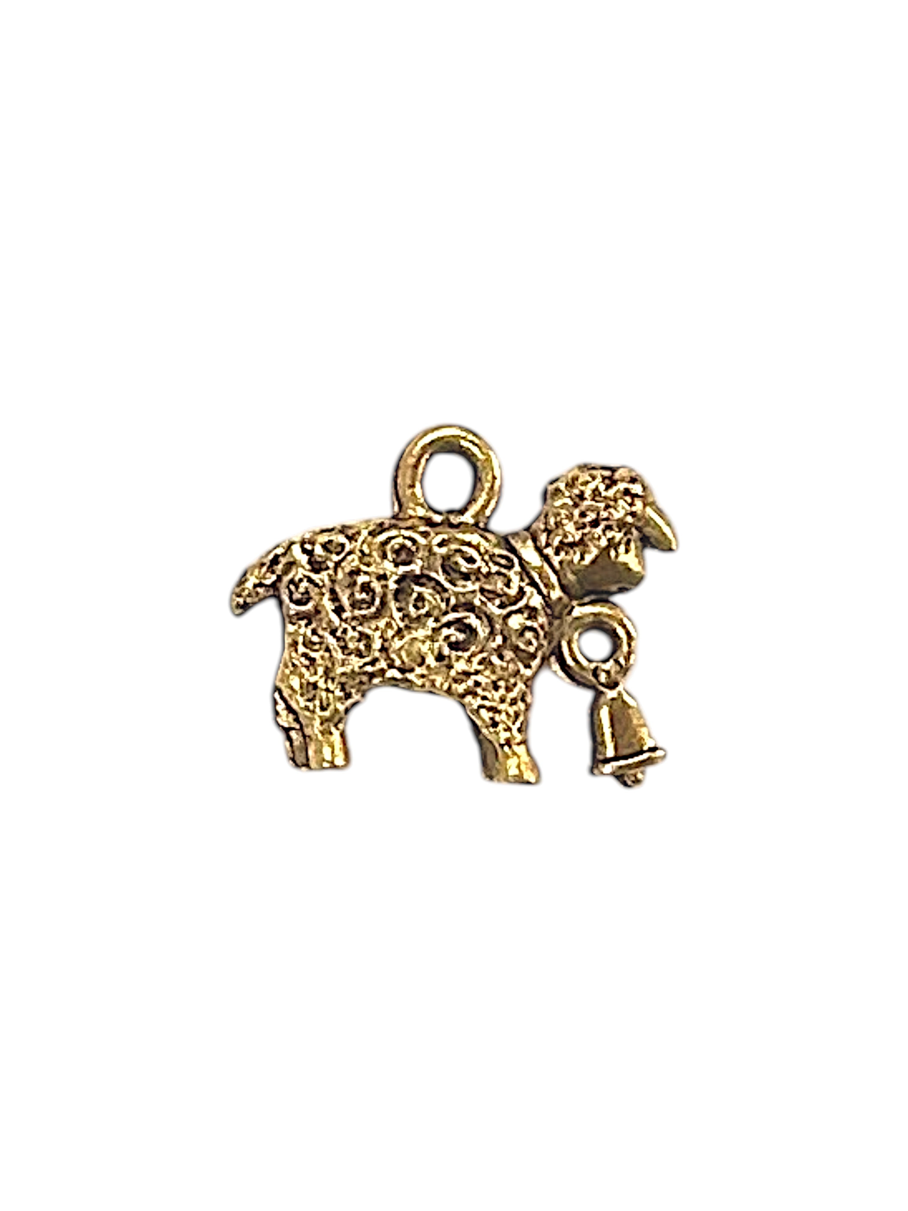 Sheep Pewter Charm Pendant (Gold or Silver) | Travel Charm
