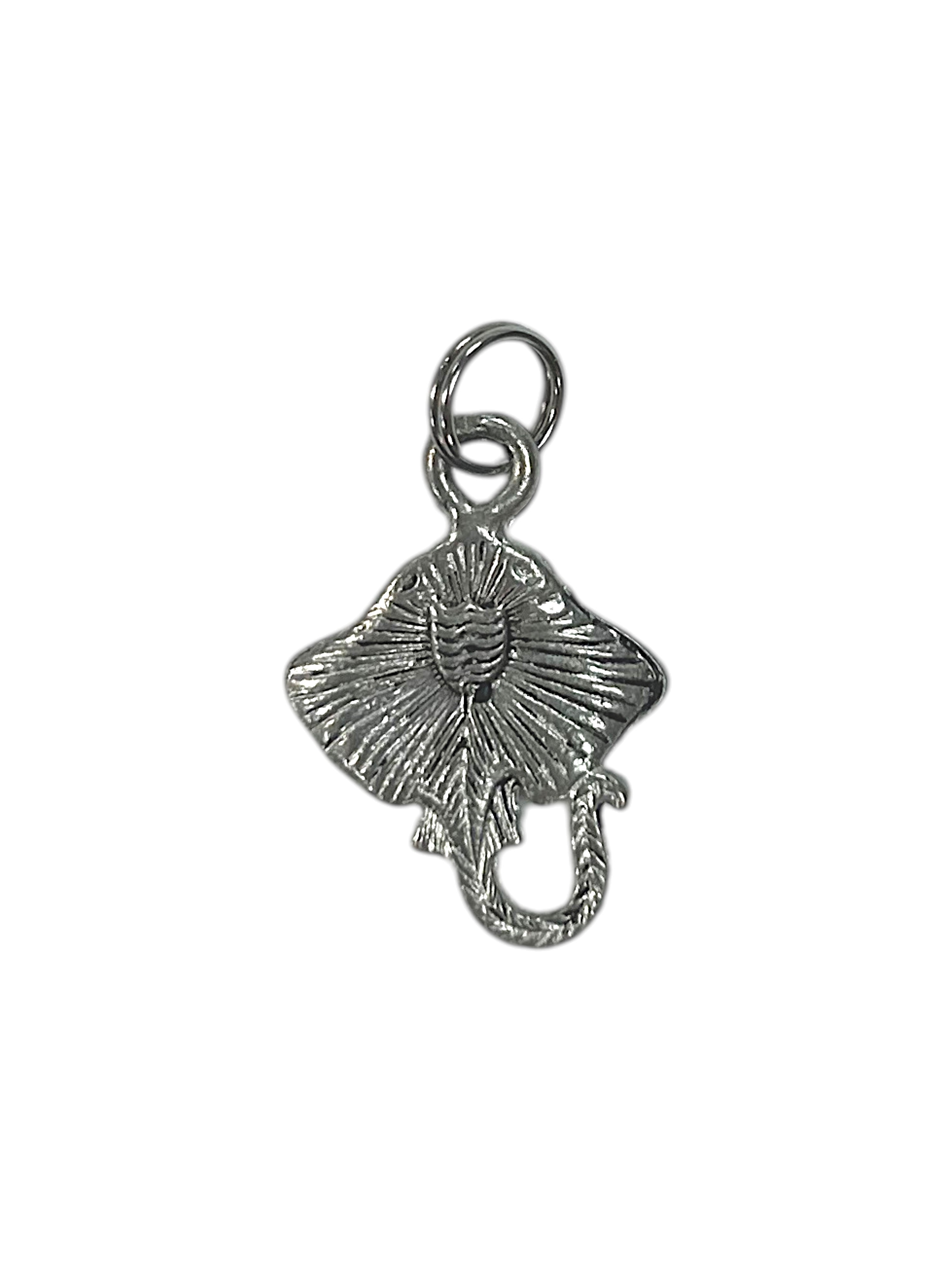 Silver Stingray Pewter Charm Pendant | Ocean | Travel Charm