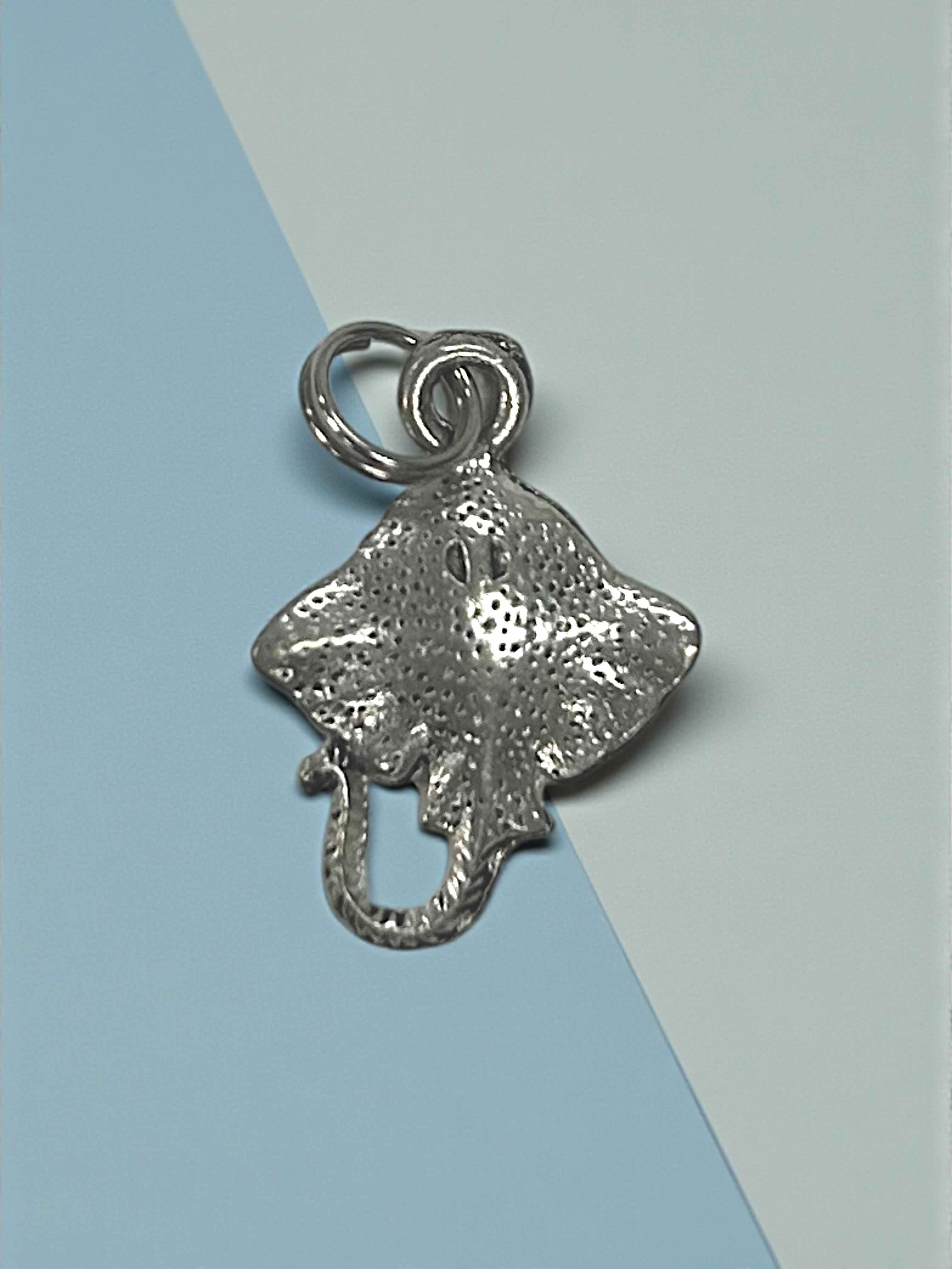 Silver Stingray Pewter Charm Pendant | Ocean | Travel Charm