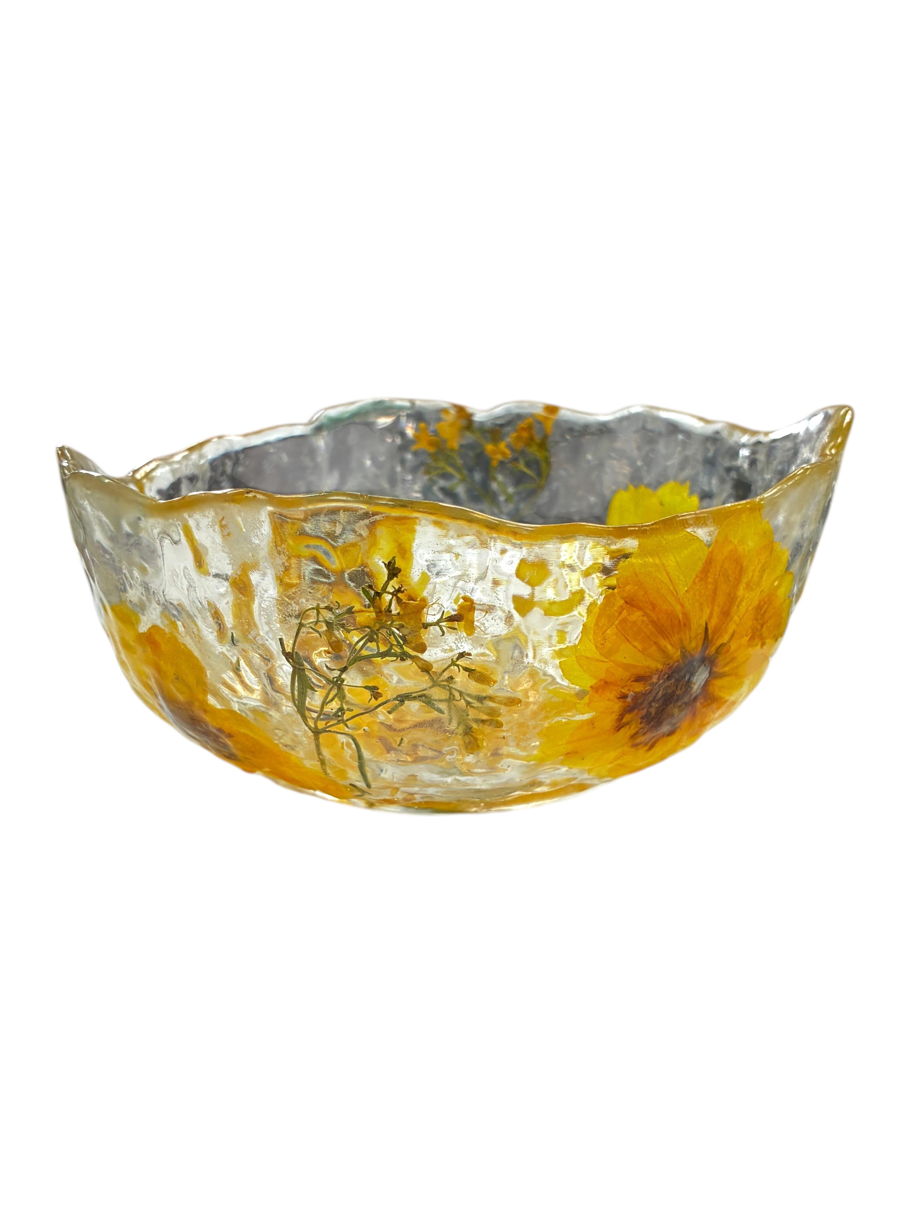 Pressed Flower Resin Art Bowl