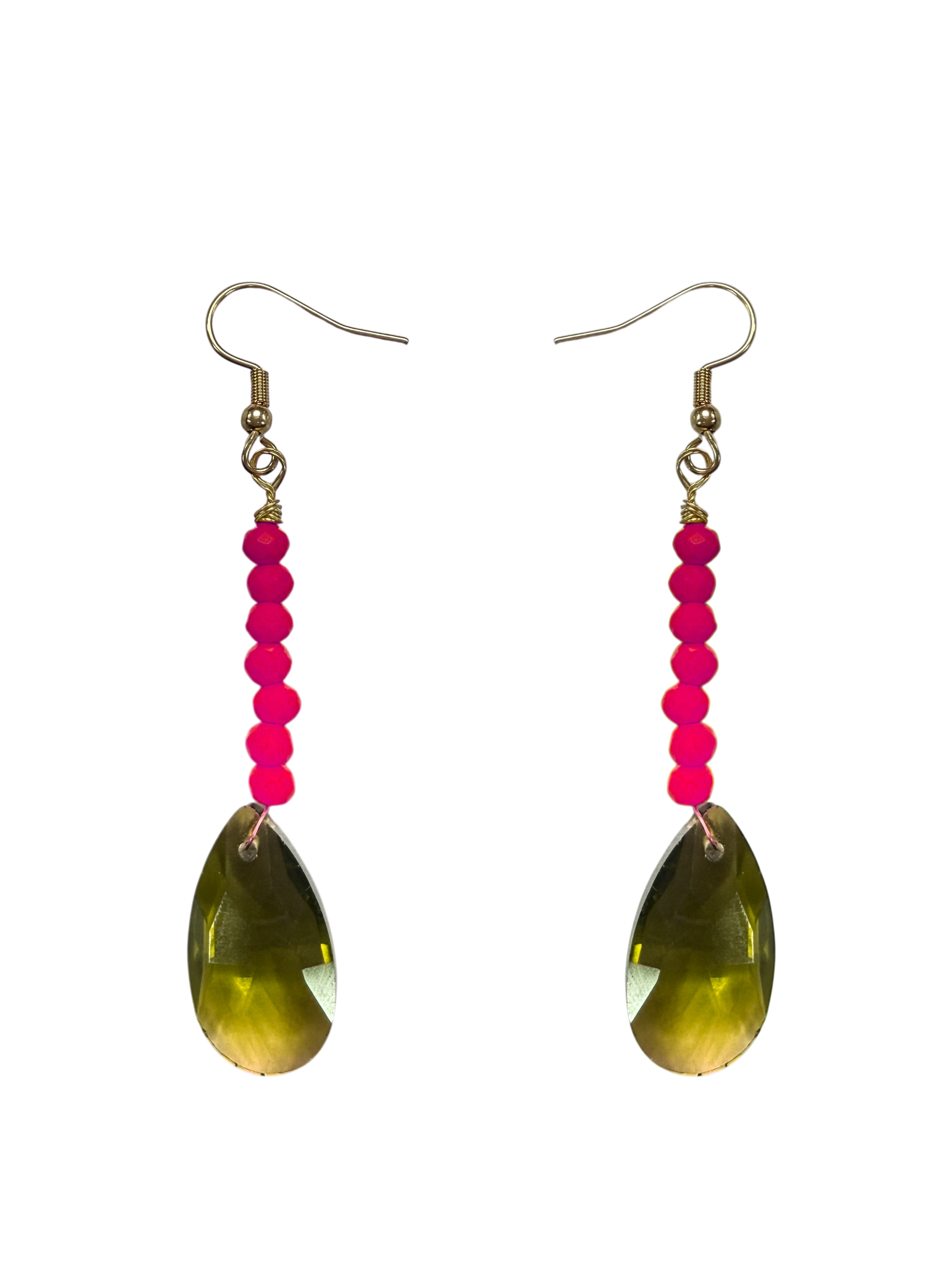 Game Day Glitz: Crystal Teardrop Team Spirit Earrings