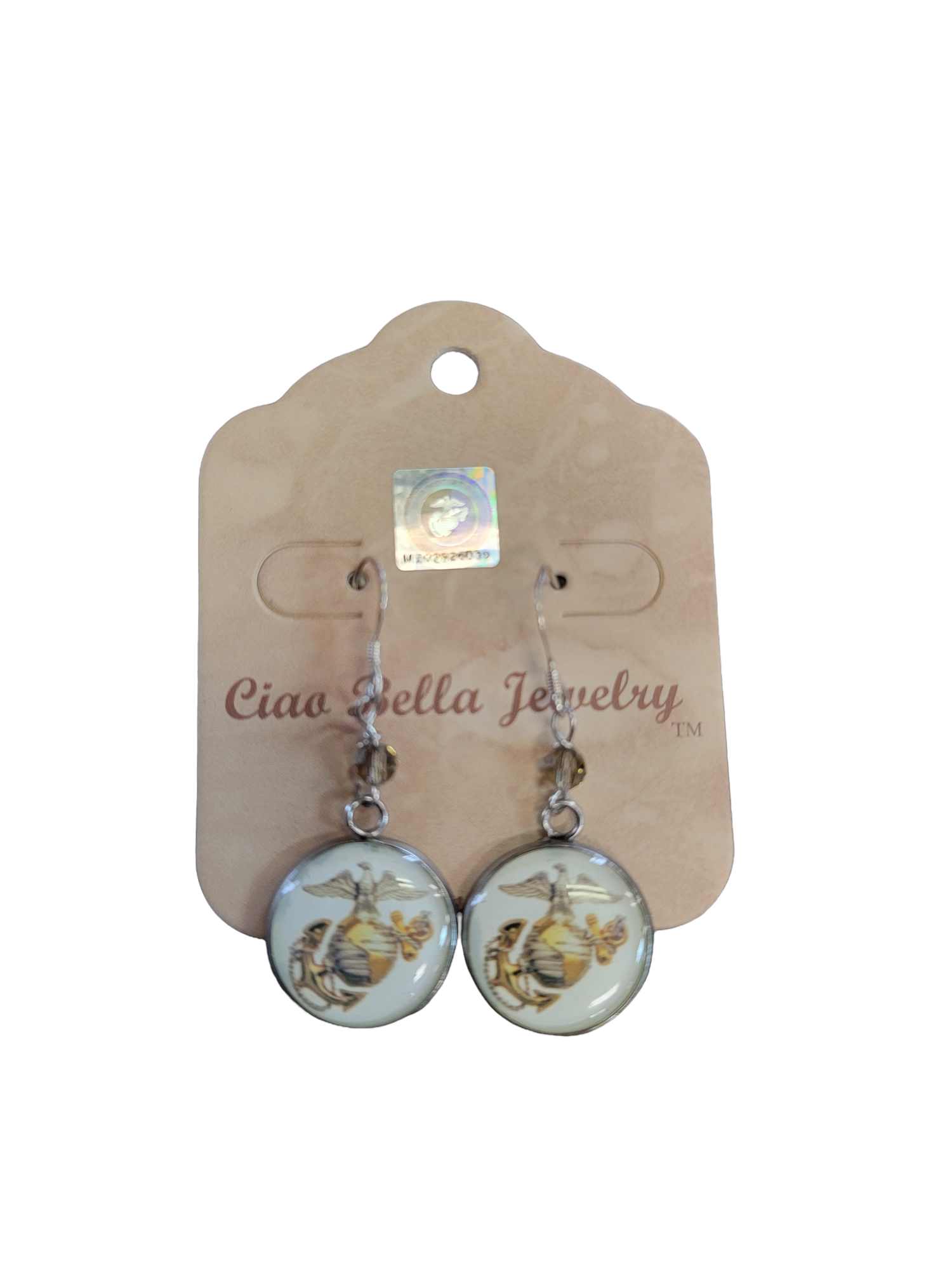 Marine Corps Seal, Marine Black, Marine Green or EGA Earrings | Made in the USA | Officially Licensed