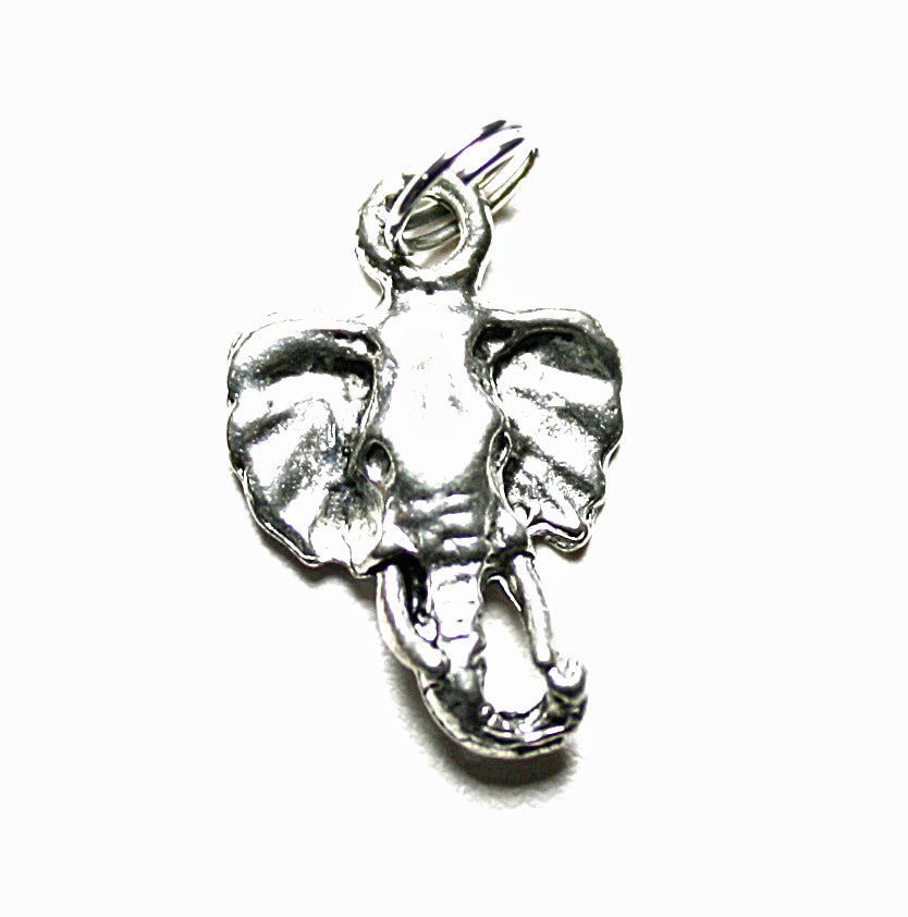 Silver Elephant Pewter Charm Pendant | Travel Charm