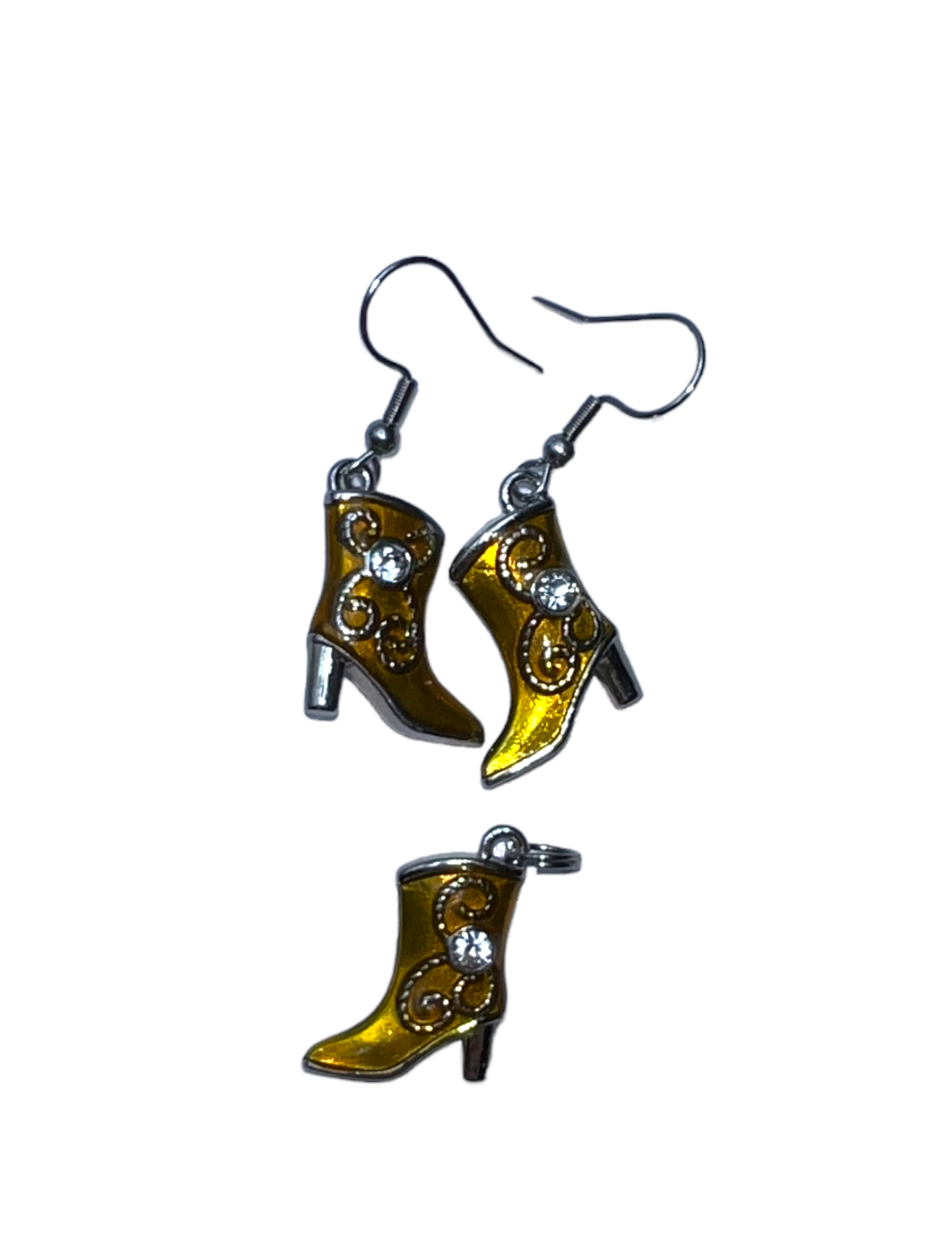 Yellow Boot Jewelry Collection - Charms, Earrings, Necklaces Sets