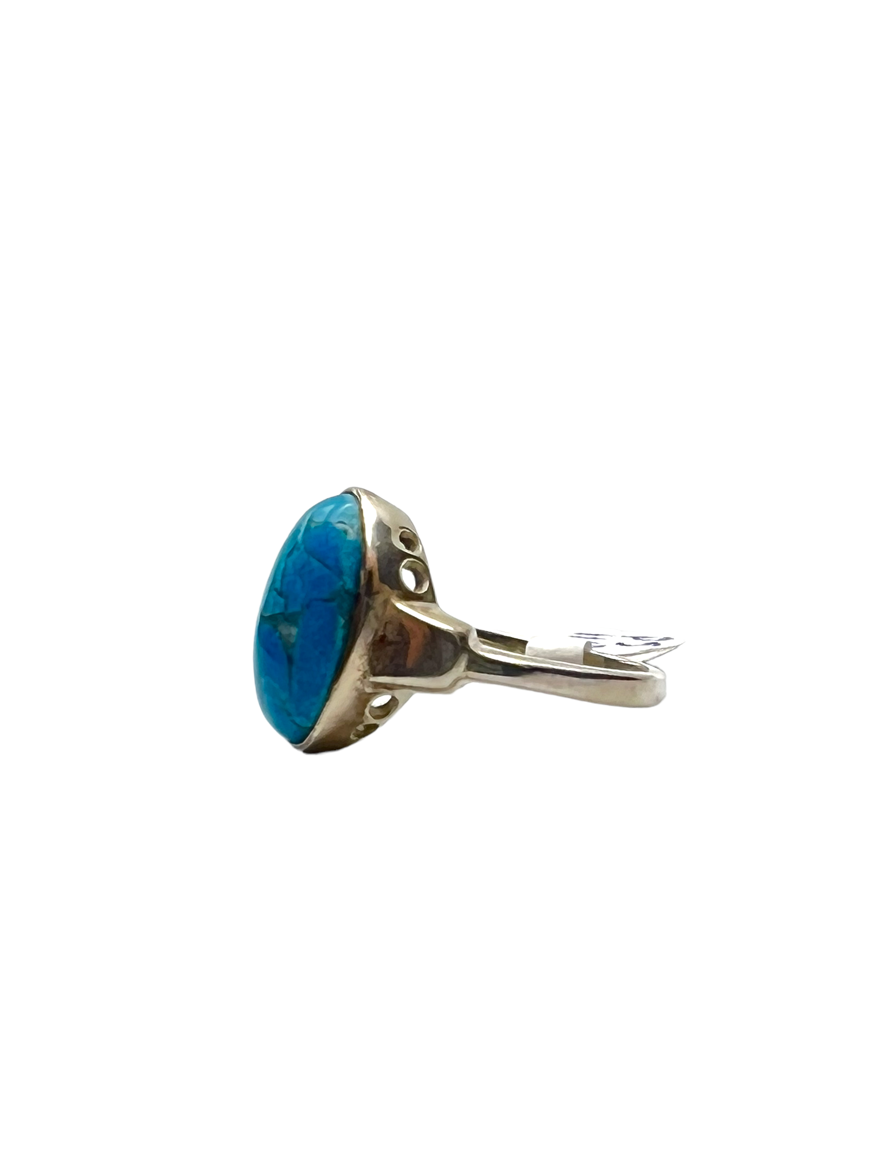 Striking Simplicity: Sterling Silver Turquoise Ring (Gift Boxed)