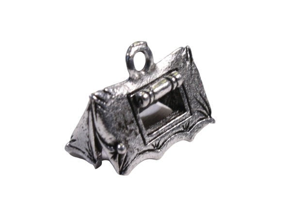 Campsite Chic: Tent Pewter Charm for Bracelets and Necklaces (USA Made)
