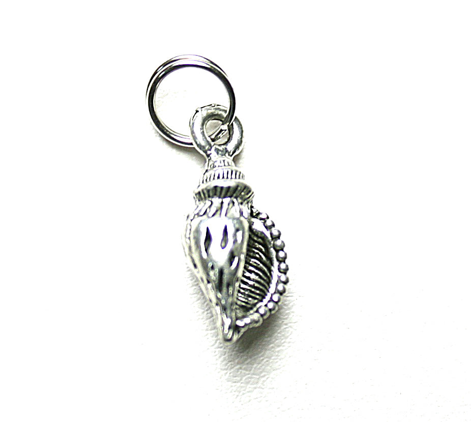 Silver Seashell Pewter Charm Pendant | Ocean | Travel Charm